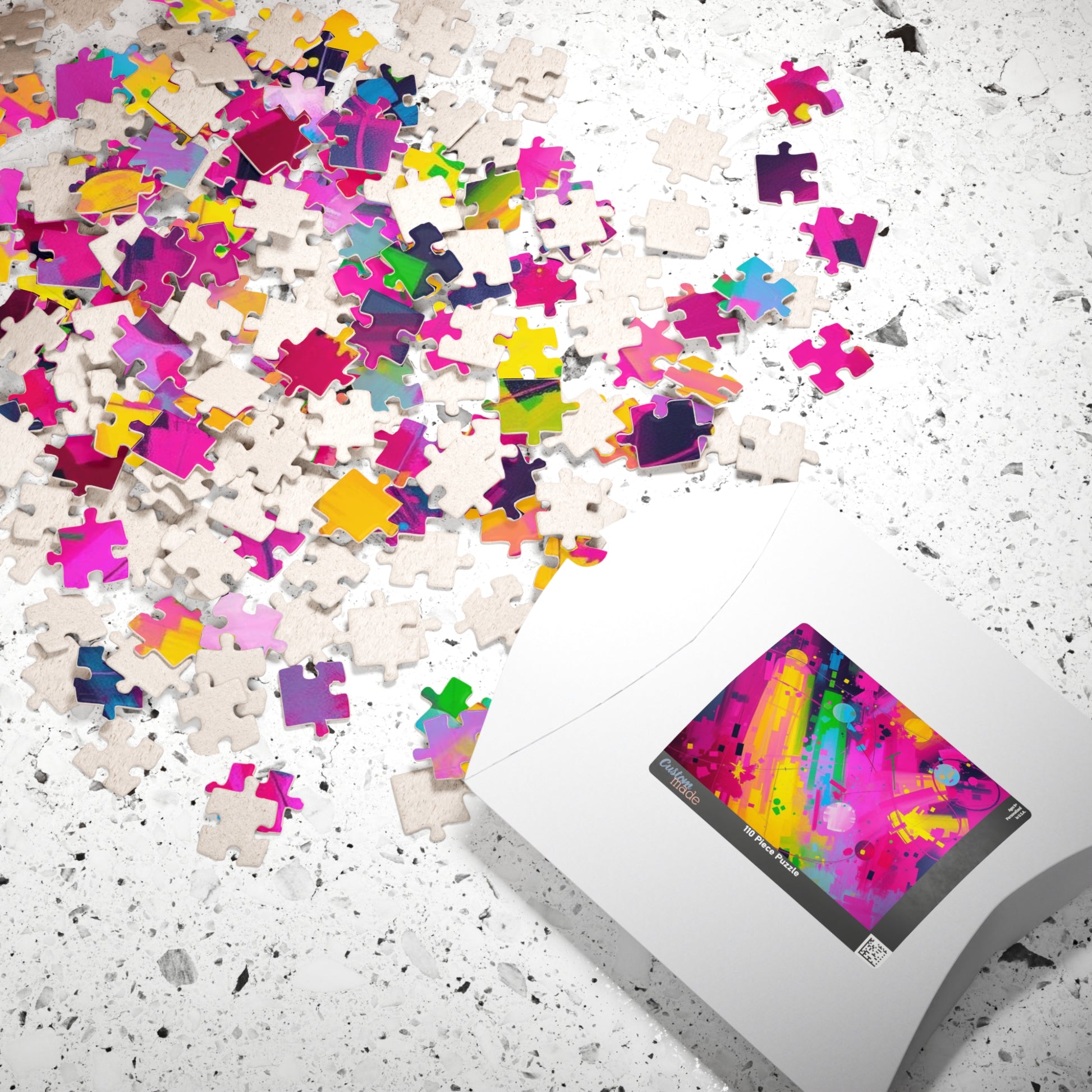 Vibrant Abstract Puzzle - Colorful Jigsaw Game for Adults Puzzle The Puzzle Chest