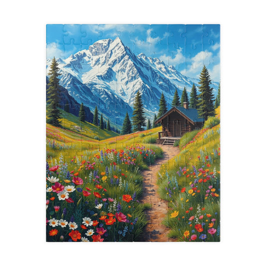 Mountain Landscape Puzzle, Scenic Nature Jigsaw, Perfect Gift for Nature Lovers, Family Game Night, Home Decor 110 pcs (Vertical) Puzzle The Puzzle Chest