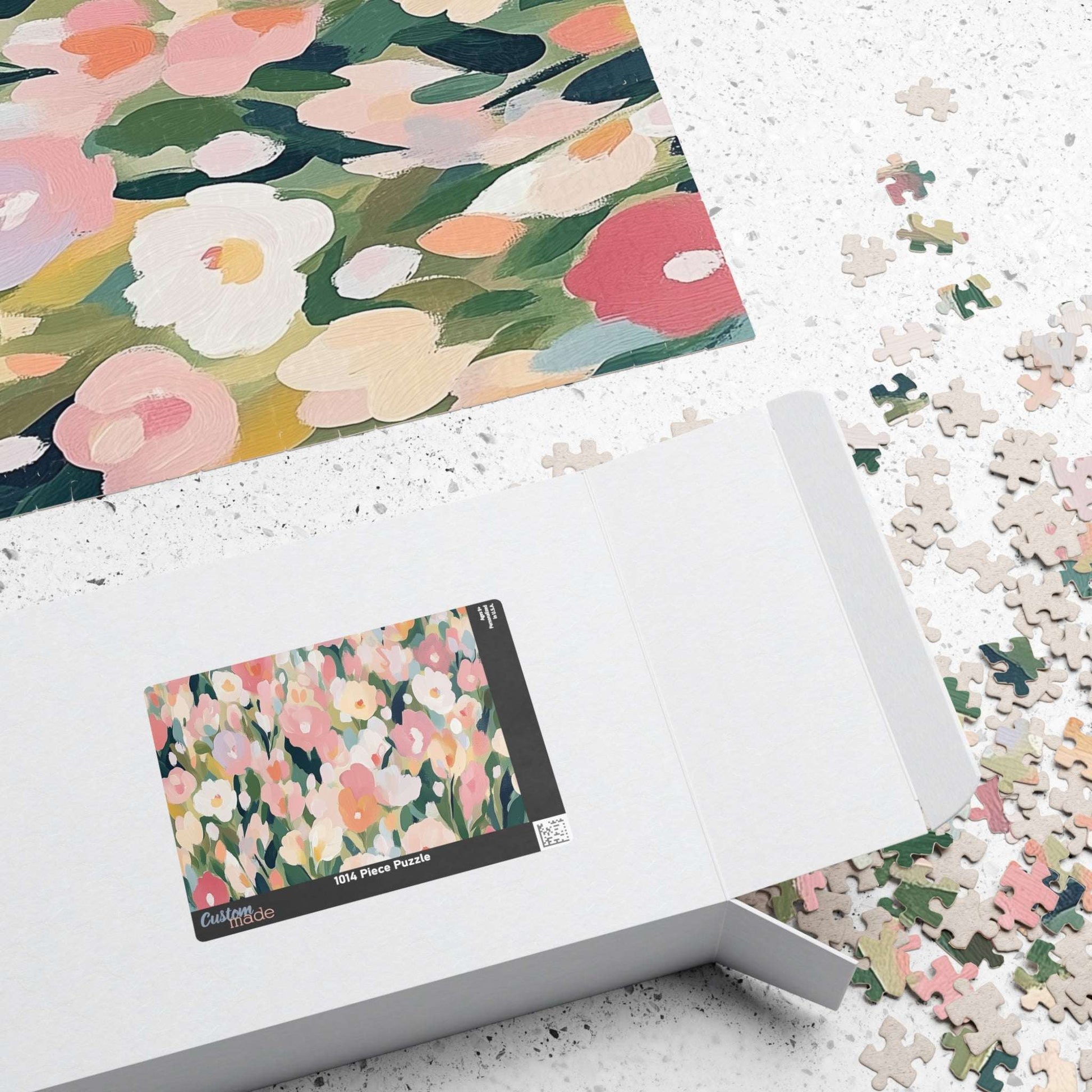 Floral Garden Jigsaw Puzzle — Pastel Flower Blooms