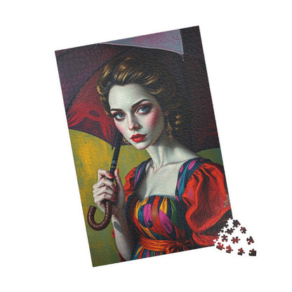 Vintage Woman Portrait Jigsaw Puzzle - 110-1014 Pieces, Gift for Art Lovers, Home Entertainment Family Fun, Rainy Day Activity, Collectible Puzzle The Puzzle Chest