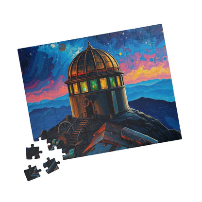 Alchemist Dome Jigsaw Puzzle - Mountaintop Observatory, Steampunk Puzzle Gift for Art Enthusiast Friend, Creative Hobby, Family or Solo Fun Puzzle The Puzzle Chest