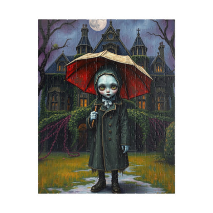 Spooky Gothic Puzzle, Victorian Orphan Illustration Jigsaw Game, Mysterious Halloween Gift, Fun Family Activity, 110 252 520 1014-piece 252 pcs (Vertical) Puzzle The Puzzle Chest