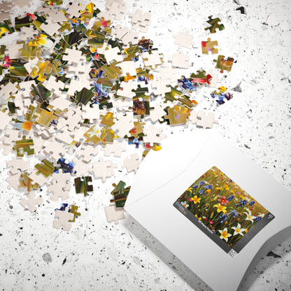 Floral Puzzle - Nature's Beauty, Jigsaw Puzzle for Family Fun, Gift for Garden and Puzzle Lovers, Mindfulness Activity, Indoor Entertainment Puzzle The Puzzle Chest