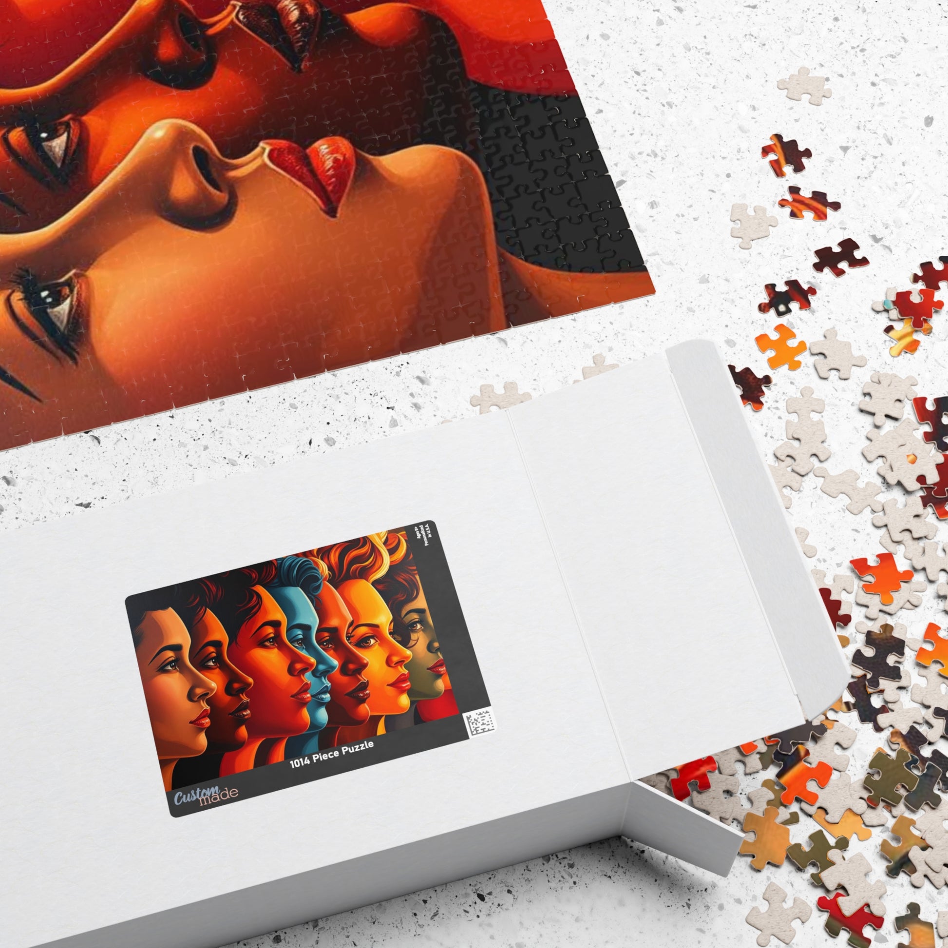 Human Tapestry Jigsaw Puzzle, Diversity Silhouette Puzzle, Face Collage Puzzle, Puzzle Lover Gift for Friend, Family Bonding, Mind Challenge Puzzle The Puzzle Chest