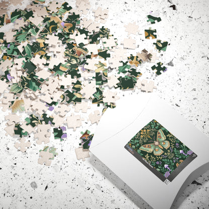 Vintage Butterfly Jigsaw Puzzle, 110-1014 Piece Blossoms and Vines Floral Artwork Jigsaw, Fun Family Activity, Unique Hobby Gift, Relaxing