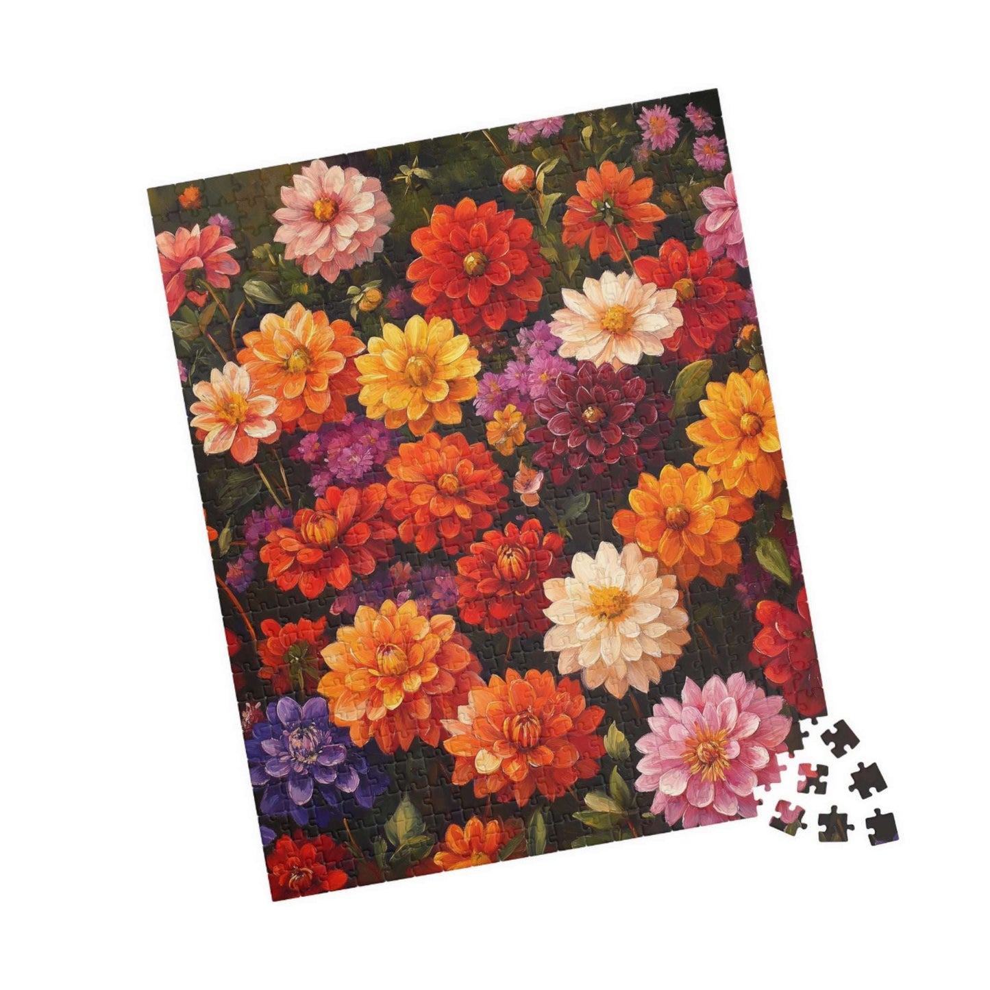 Colorful Zinnia Floral Puzzle 110-1014 Piece | Vibrant Flower Jigsaw