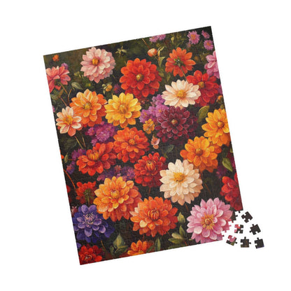 Colorful Zinnia Floral Puzzle 110-1014 Piece | Vibrant Flower Jigsaw