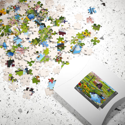 Spring Farm Puzzle, Scenic Landscape Farmhouse Jigsaw Game 110-1014 Pieces, Nature Lover Gift, Family Activity, Creative Hobby Puzzle The Puzzle Chest