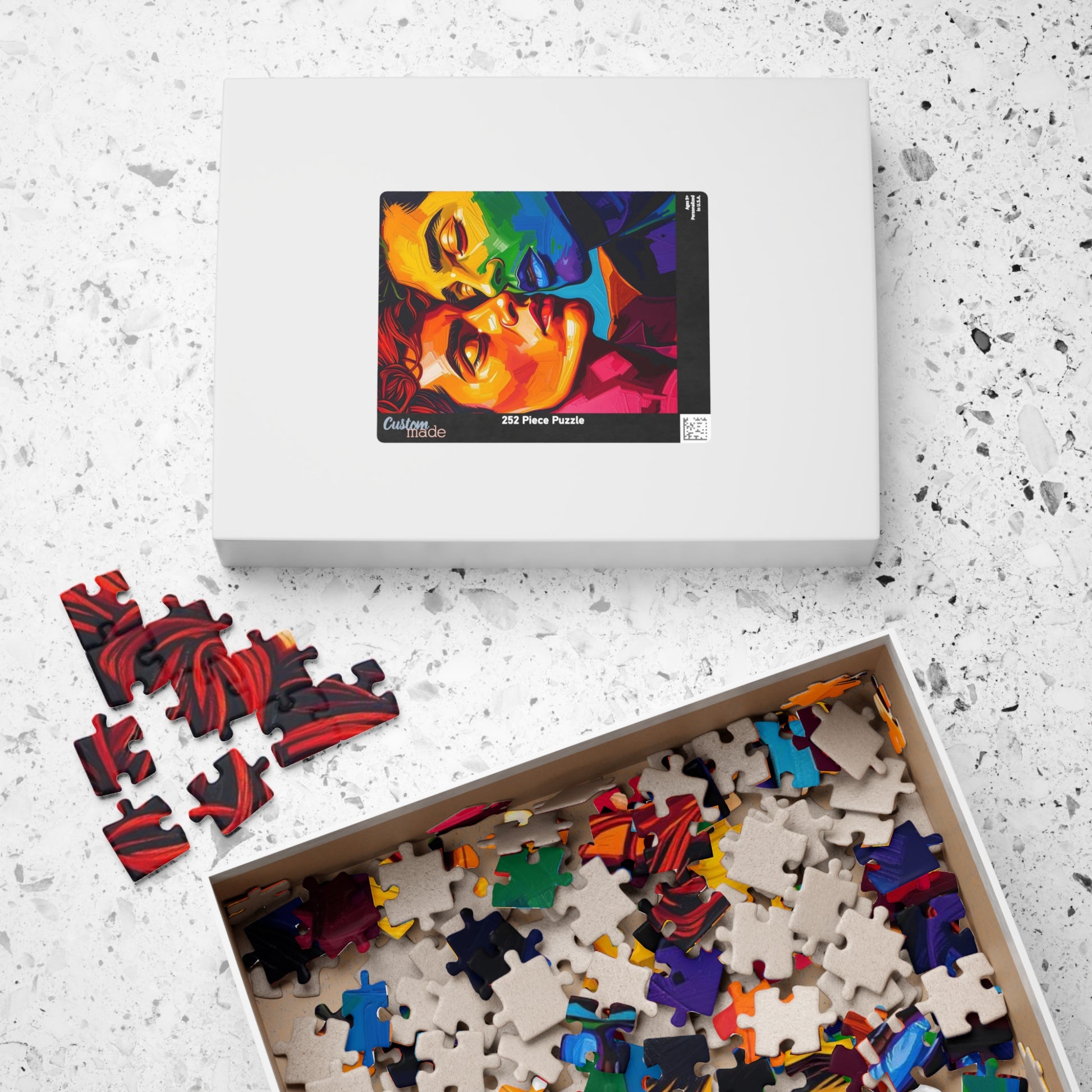United in Color Jigsaw Puzzle - Pride Portrait, LGBTQ Art Rainbow Faces, Pride Gift for Puzzle Lover, Friends, Family or Solo Fun Puzzle The Puzzle Chest