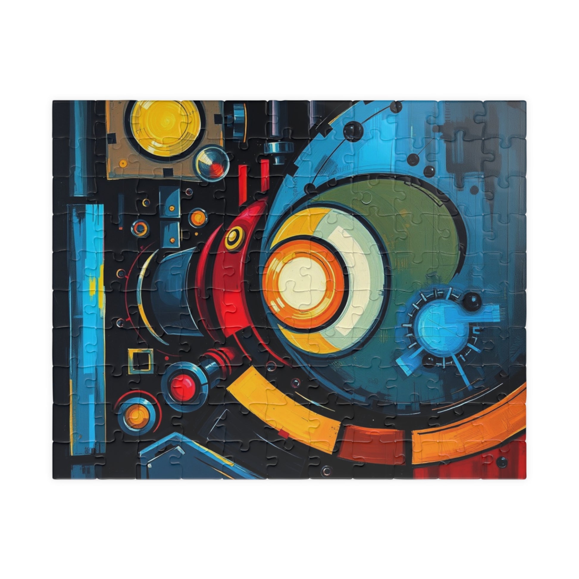 Vibrant Abstract Puzzle, Fun Family Jigsaw Game, Unique Gift for Art Lover 110 pcs (Horizontal) Puzzle The Puzzle Chest