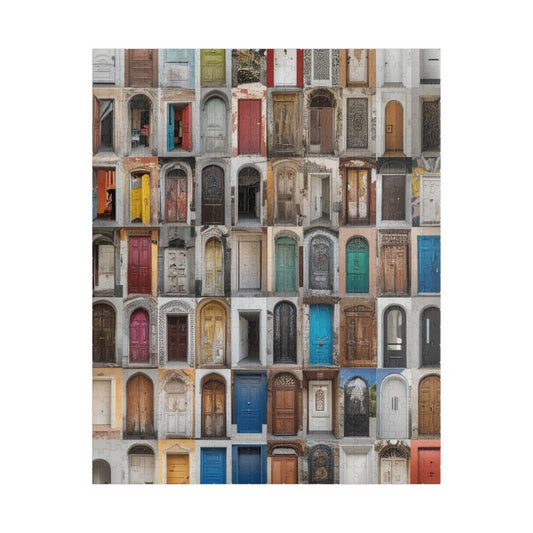 Colorful Doors Jigsaw Puzzle for Adults - Collage Design, Fun Solo Activity, Family Bonding Time, Puzzle Lover Gift for Friends, Mental Exercise 520 pcs (Vertical) Puzzle The Puzzle Chest