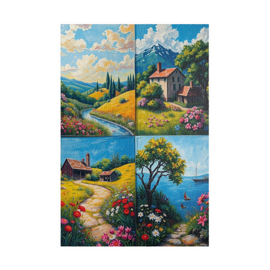 Summer Landscape Jigsaw Puzzle for Adults Creative Activity, Family Fun, Mind Challenge, Holiday Birthday Gift for Friends 1014 pcs (Vertical) Puzzle The Puzzle Chest