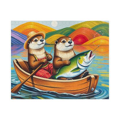 Otter Adventure Jigsaw Puzzle Game, Nature and Animal Lovers Gift, Family Game Night, Relaxing Indoor Activity, Fun Home Entertainment