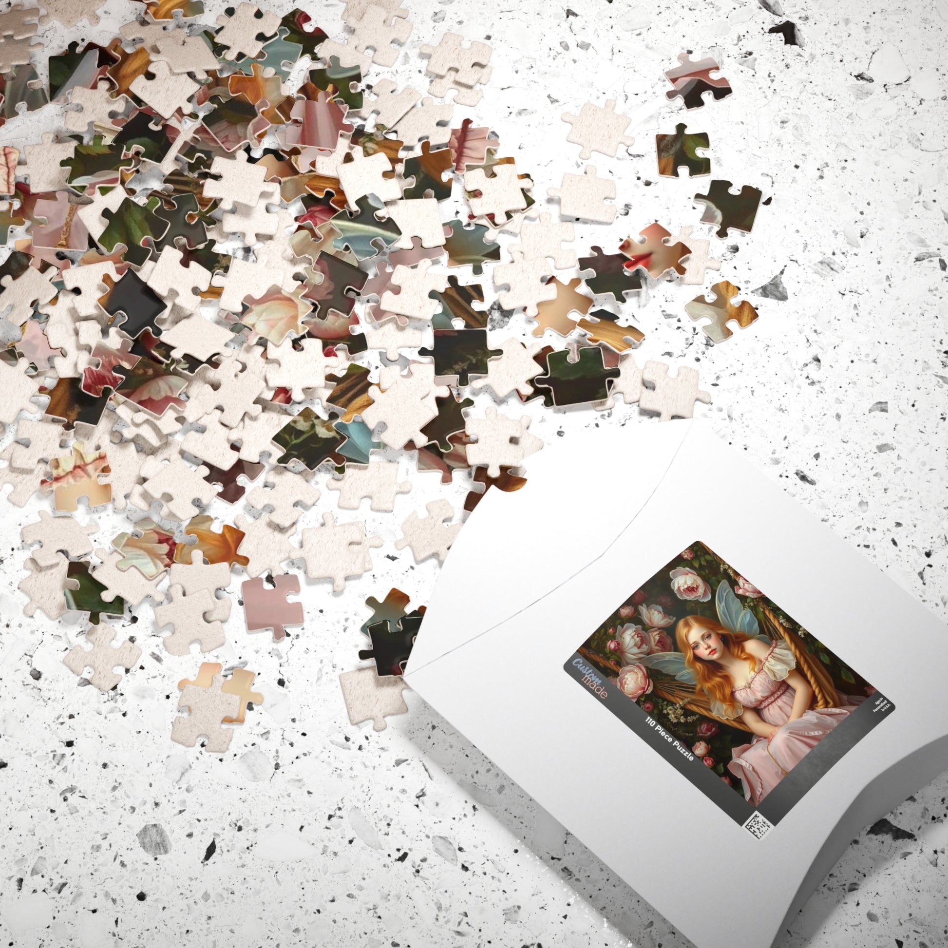 Hammock in Bloom Fairy-Themed Jigsaw Puzzle, Enchanting Artwork Game, Fantasy Gift for Puzzle Lover, Fun Family Solo Activity, Brain Teaser Puzzle The Puzzle Chest