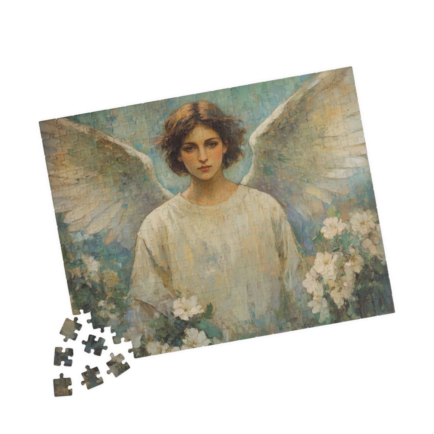 Angel Portrait Puzzle | Religious Art Jigsaw Game, Christian