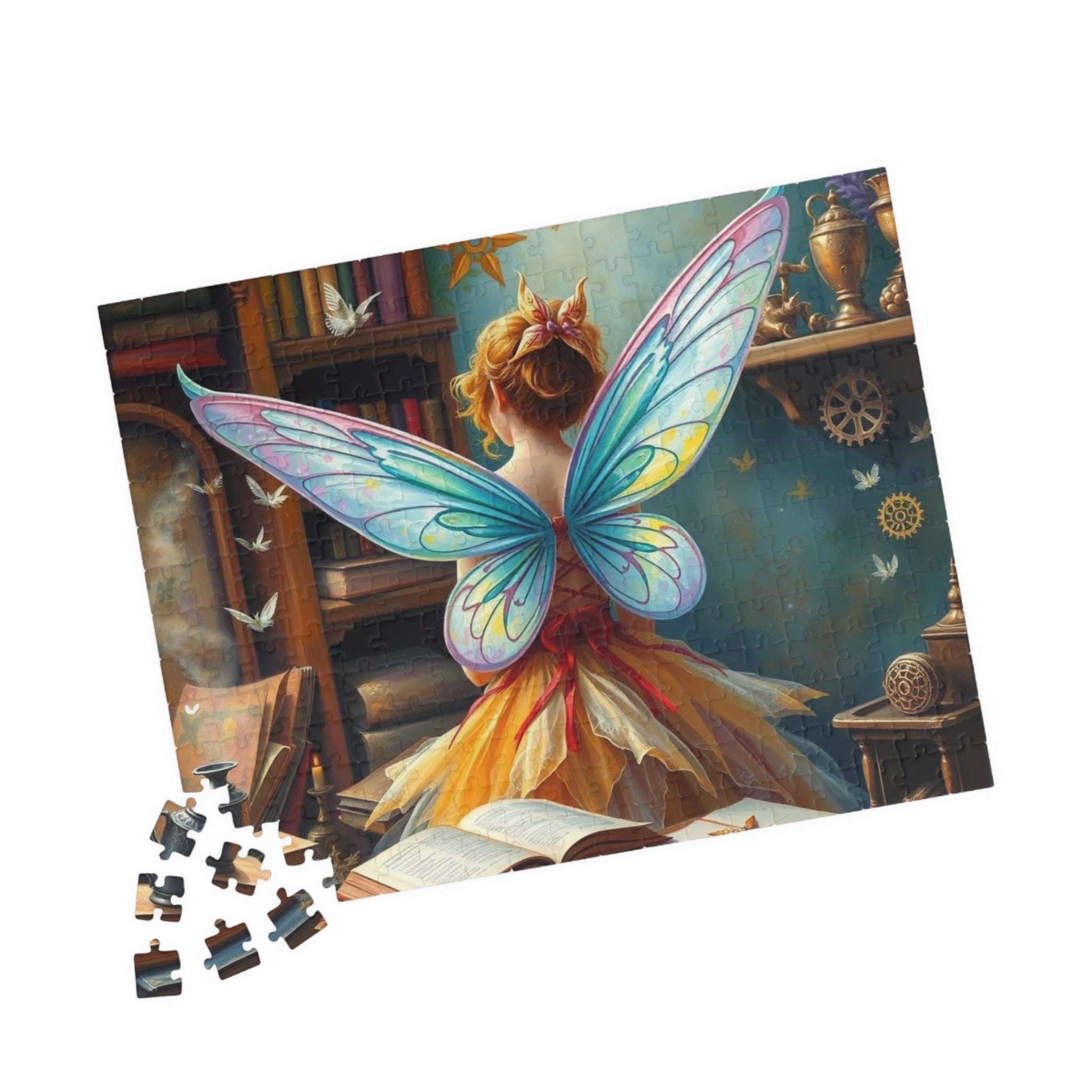 Fairy Steampunk Jigsaw Puzzle, Enchanting Adult Puzzle Lover Gift for Solo Fun or Family Activity, Birthday Holiday Gift Idea, Brain Teaser Puzzle The Puzzle Chest