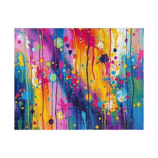 Colorful Abstract Art Jigsaw Puzzle, Fun Family Activity Brain Teaser, Puzzle Lover Gift for Friends, Creative Hobby 252 pcs (Horizontal) Puzzle The Puzzle Chest