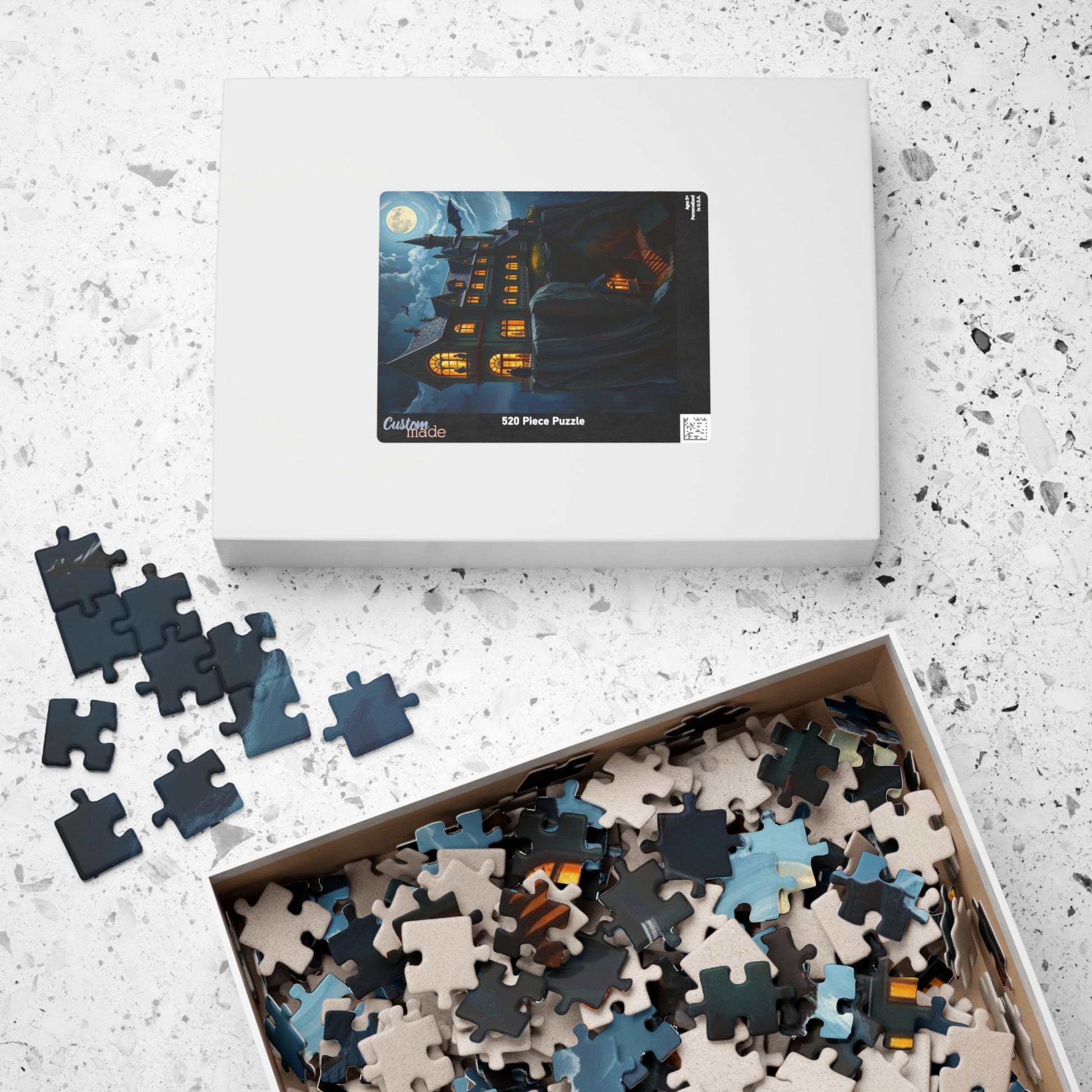 Mystical Haunted House Puzzlem, 110-1014 pieces Gothic Art, Perfect for Halloween, Family Game Night, Gift for Puzzle Lovers, Cozy Nights In The Puzzle Chest