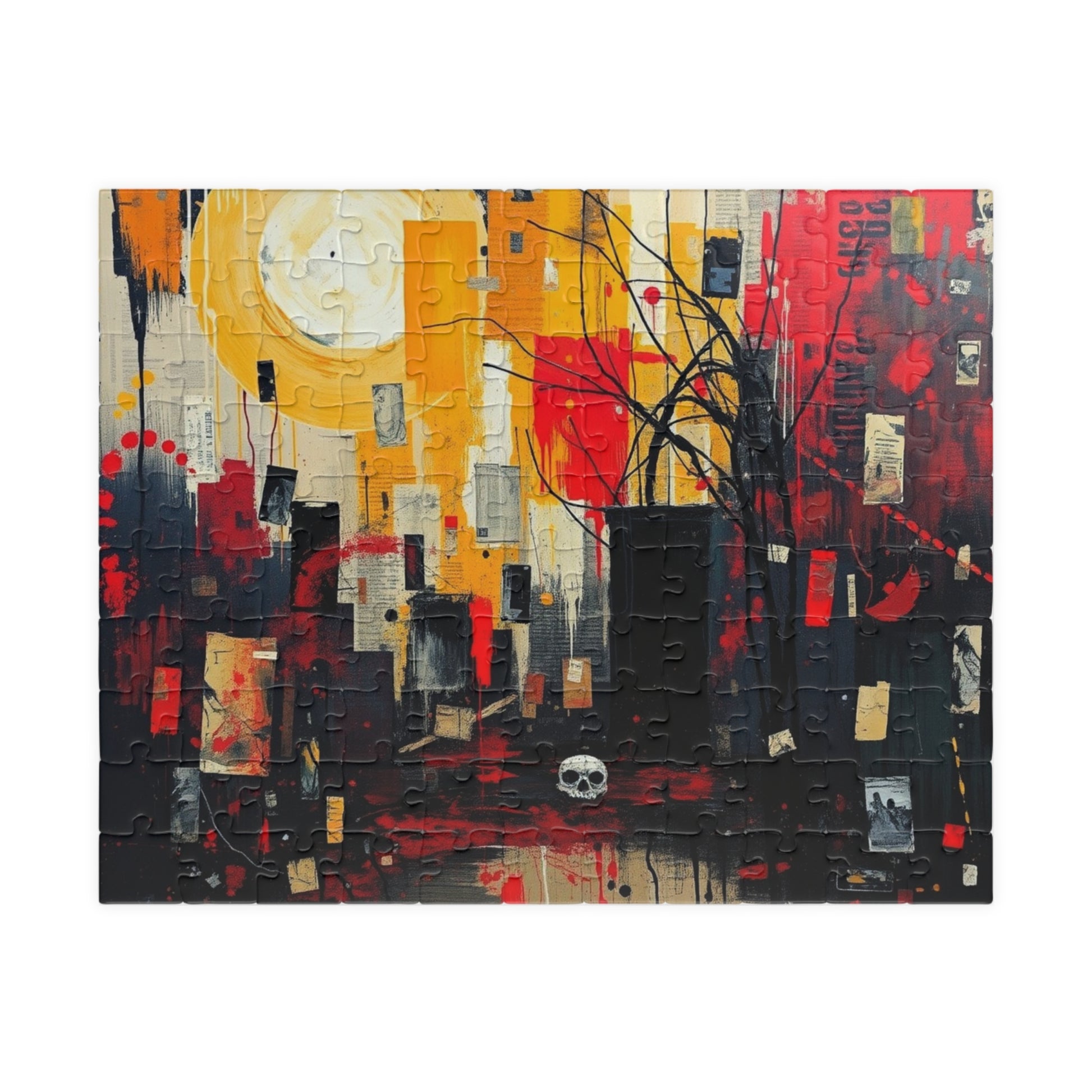 Artistic Abstract Jigsaw Puzzle, Unique Gift for Adult Puzzle Lovers and Art Enthusiasts, Mindfulness Activity, Great for Family Game Night 110 pcs (Horizontal) Puzzle The Puzzle Chest