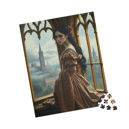 Elegant Medieval Princess Puzzle - Enchanting Castle View Scene, 110-1014 pieces, Perfect Gift for Puzzle Lovers, Cozy Evenings, Relaxation Puzzle The Puzzle Chest