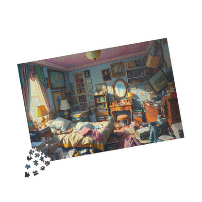 Puzzle, Messy Bedroom Jigsaw, Bedroom Puzzle Game, Bedroom Scene Puzzle, Bedroom Cleanup Puzzle, Bedroom Organization Activity