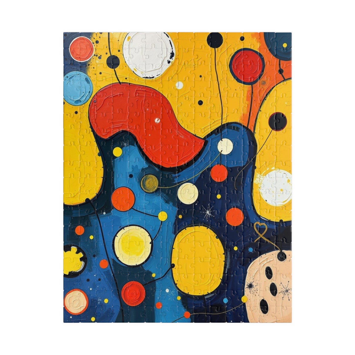 Colorful Abstract Puzzle - Modern Art Jigsaw Game 252 pcs (Vertical) Puzzle The Puzzle Chest