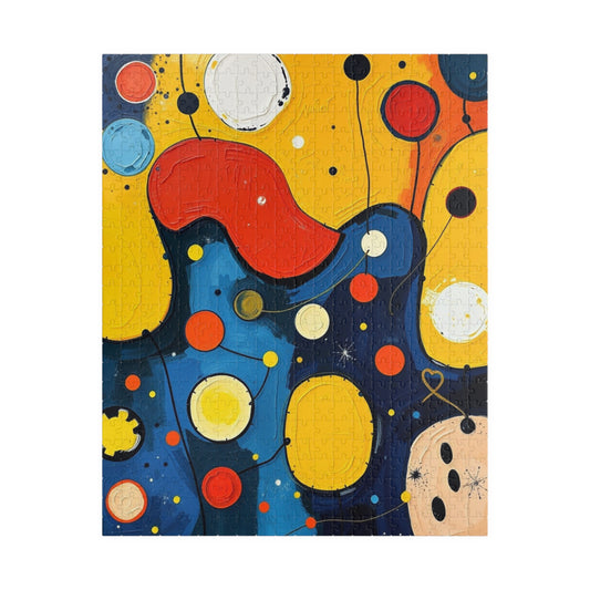 Colorful Abstract Art Puzzle, 110, 252, 520, 1014-piece Jigsaw Game for Family or Solo Fun, Puzzle Lover Gift Idea, Mindfulness Activity 520 pcs (Vertical) Puzzle The Puzzle Chest