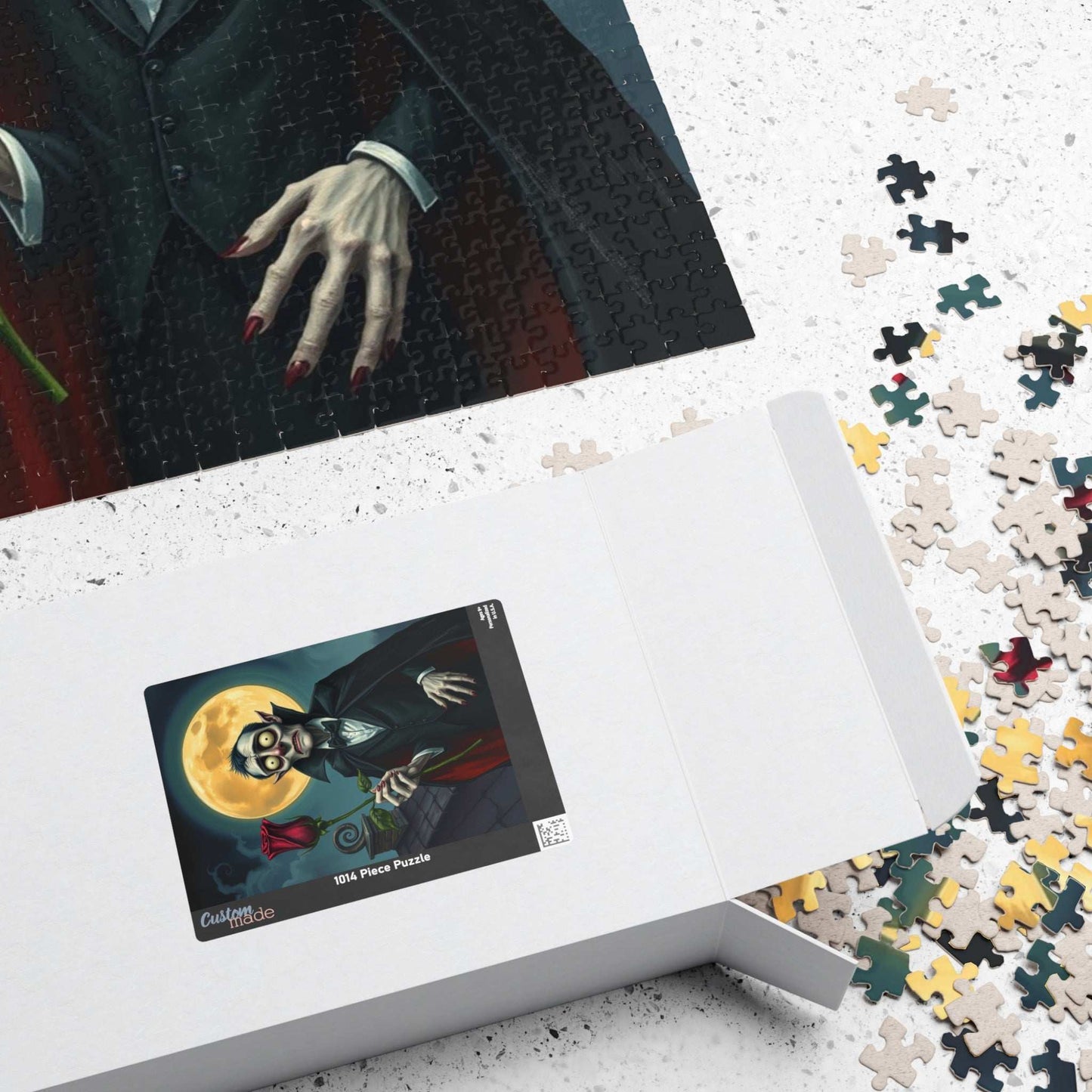 Spooky Vampire Themed Puzzle - Whimsical Gothic Art, Fun Halloween Activity, Unique Gift for Horror Lovers, Family Game Night Puzzle The Puzzle Chest