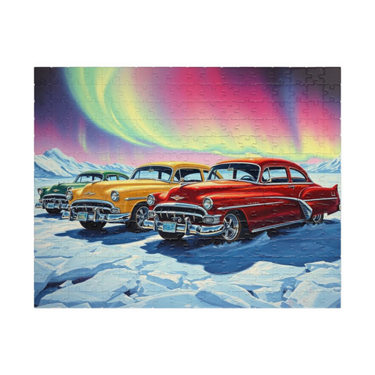 Vintage Cars Puzzle | Nostalgic Jigsaw, 110-1014 Pieces, Perfect Gift for Auto Lovers, Family Fun Night, Retro Decor, Home Entertainment 252 pcs (Horizontal) Puzzle The Puzzle Chest