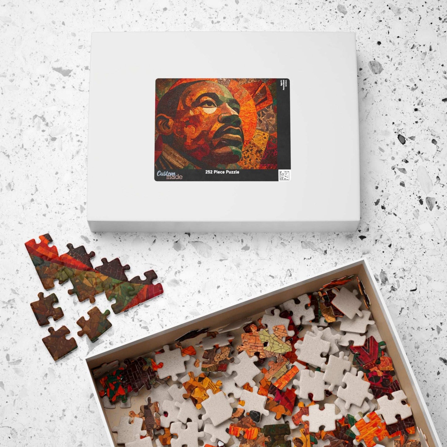 Dr. Martin Luther King Jr. Puzzle, Afrocentric Black History Jigsaw, Inspirational MLK Artwork, Educational Gift for Adults & Teens Puzzle The Puzzle Chest