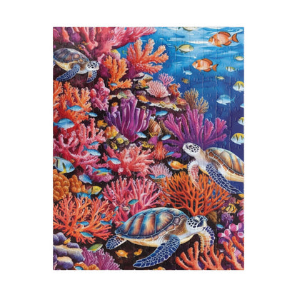 Underwater Sea Turtles Jigsaw Puzzle, 520-Piece Ocean Coral Reef Fish, Meditation Game, Stress Relief Activity, Best Gift for Nature Lovers 252 pcs (Vertical) Puzzle The Puzzle Chest