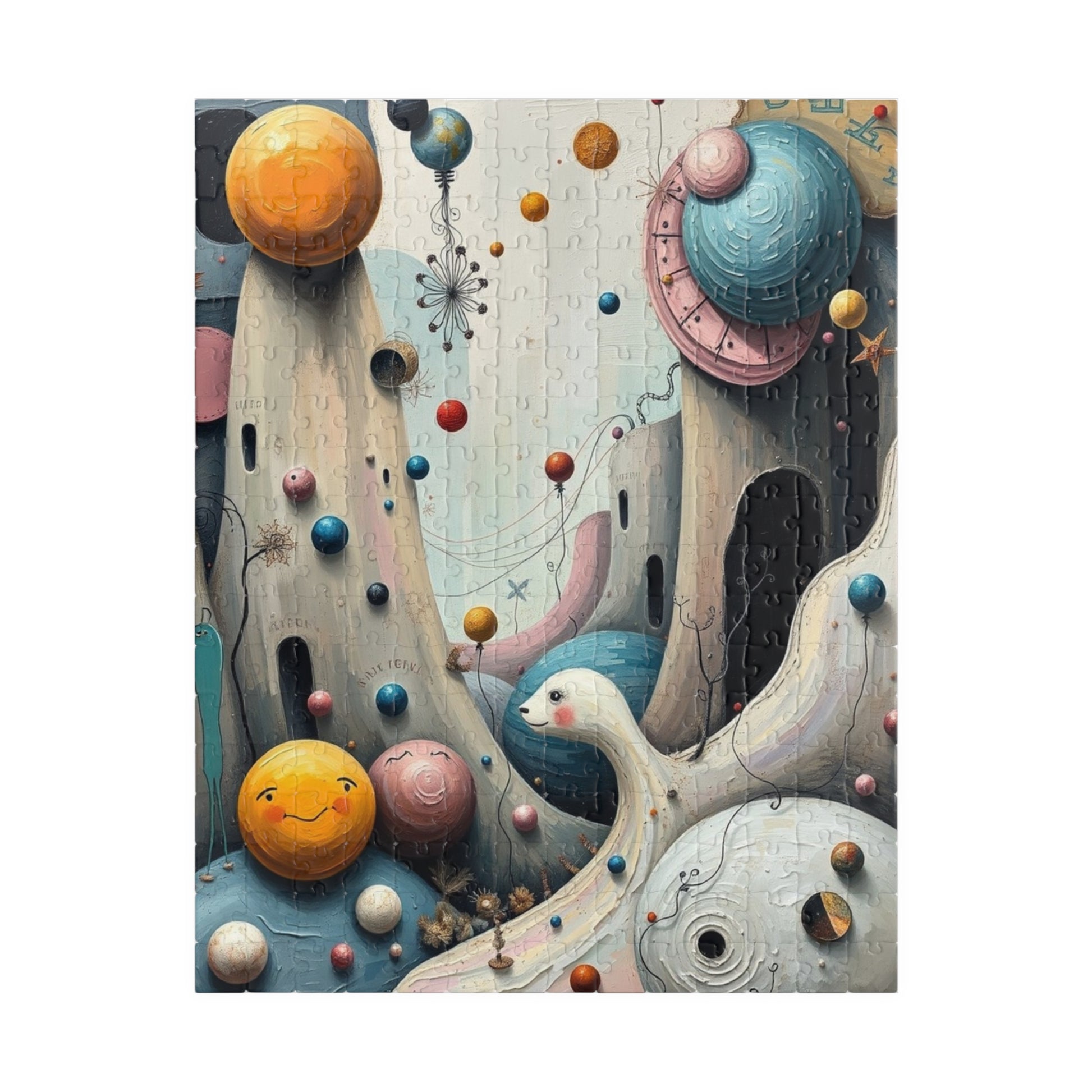 Fantastical Childlike World Puzzle for Adults, Abstract Shapes Jigsaw Game for Solo Fun, Family Activity, Puzzle Lover Gift for Friend 252 pcs (Vertical) Puzzle The Puzzle Chest