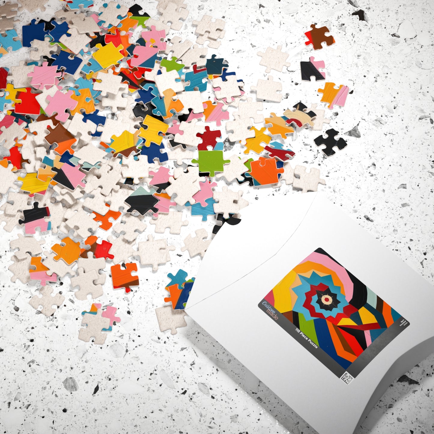 Colorful Abstract Art Puzzle for Fun Family or Solo Activity Puzzle The Puzzle Chest