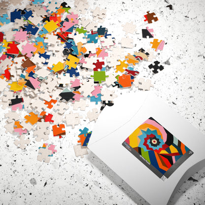 Colorful Abstract Art Puzzle for Fun Family or Solo Activity Puzzle The Puzzle Chest