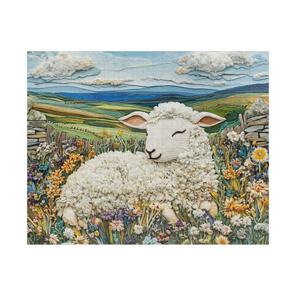 Sleeping Lamb Meadow Puzzle | Sheep Jigsaw Puzzle, 110-1014pc Animal Themed Game Puzzle The Puzzle Chest