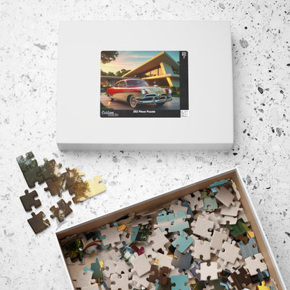 Vintage Car Jigsaw Puzzle, 1953 Manhattan, Classic Automobile Art Puzzle The Puzzle Chest