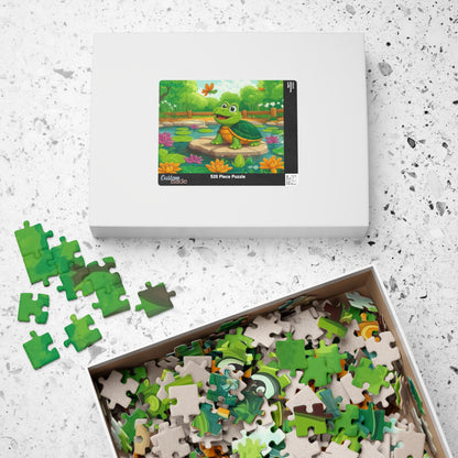 Smiling Turtle Pond Puzzle 110-1014 Piece | Animal Jigsaw Puzzle Puzzle The Puzzle Chest