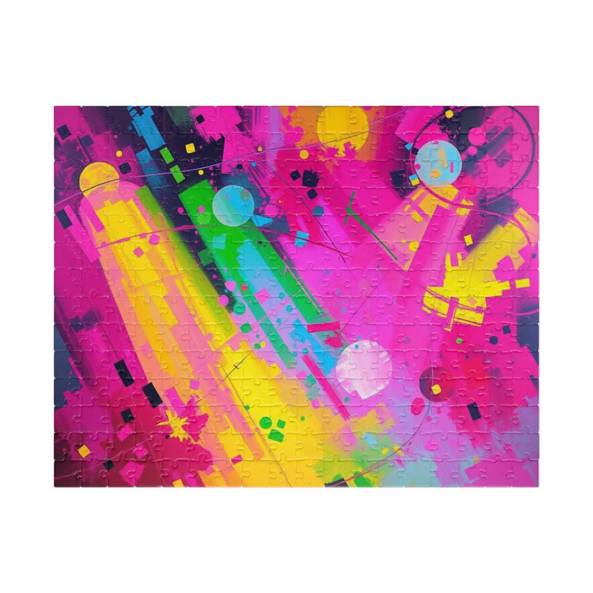 Vibrant Abstract Puzzle - Colorful Jigsaw Game for Adults 252 pcs (Horizontal) Puzzle The Puzzle Chest