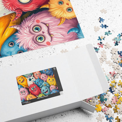 Monster Mash Halloween Puzzle, Colorful Adult Jigsaw Game, Spooky Creatures Activity, Scary Cute Halloween Gift for Friends Puzzle The Puzzle Chest