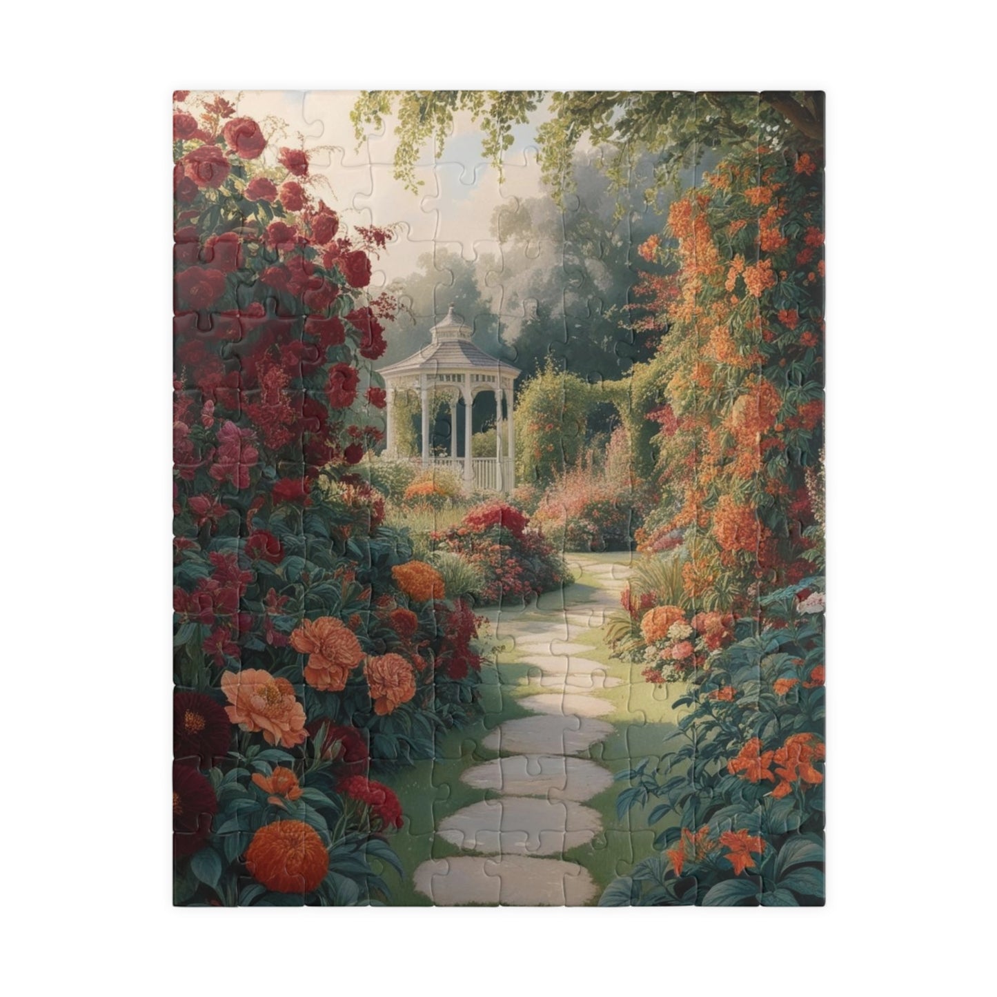 Garden Path Puzzle, 110-1014 Piece Relaxing Jigsaw Game for Nature Lovers, Perfect Gift for Adults, Fun Family Game Night, Cozy Expectation 110 pcs (Vertical) Puzzle The Puzzle Chest