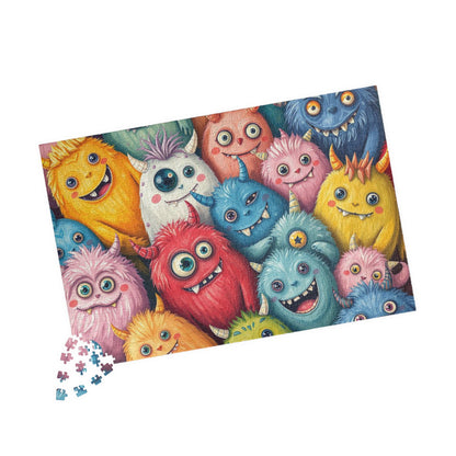 Monster Mash Halloween Puzzle, Colorful Adult Jigsaw Game, Spooky Creatures Activity, Scary Cute Halloween Gift for Friends Puzzle The Puzzle Chest