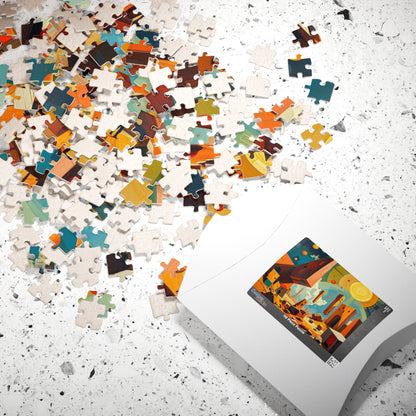 Cosmic Adventure Puzzle, Abstract Art Jigsaw Puzzle Game for Space Lovers Puzzle The Puzzle Chest