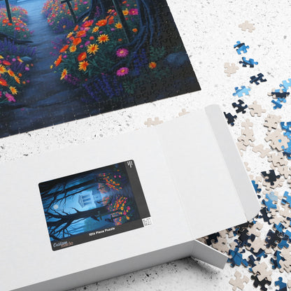 Mystical Graveyard Puzzle - 110, 252, 520, 1014-piece, Halloween Decor, Gothic Art, Relaxing Activity, Gift for Puzzle Lovers, Home Decor Puzzle The Puzzle Chest