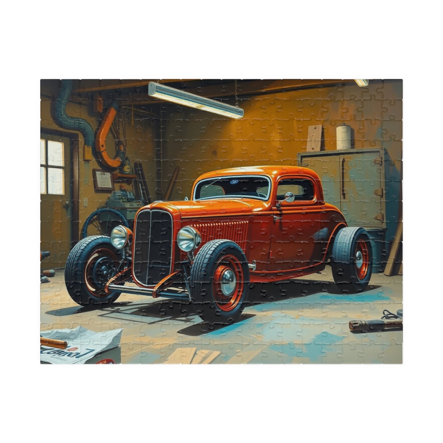 Vintage Car Puzzle - 1932 Deuce Coup, Retro Auto Jigsaw Game, Classic Car Art 252 pcs (Horizontal) Puzzle The Puzzle Chest