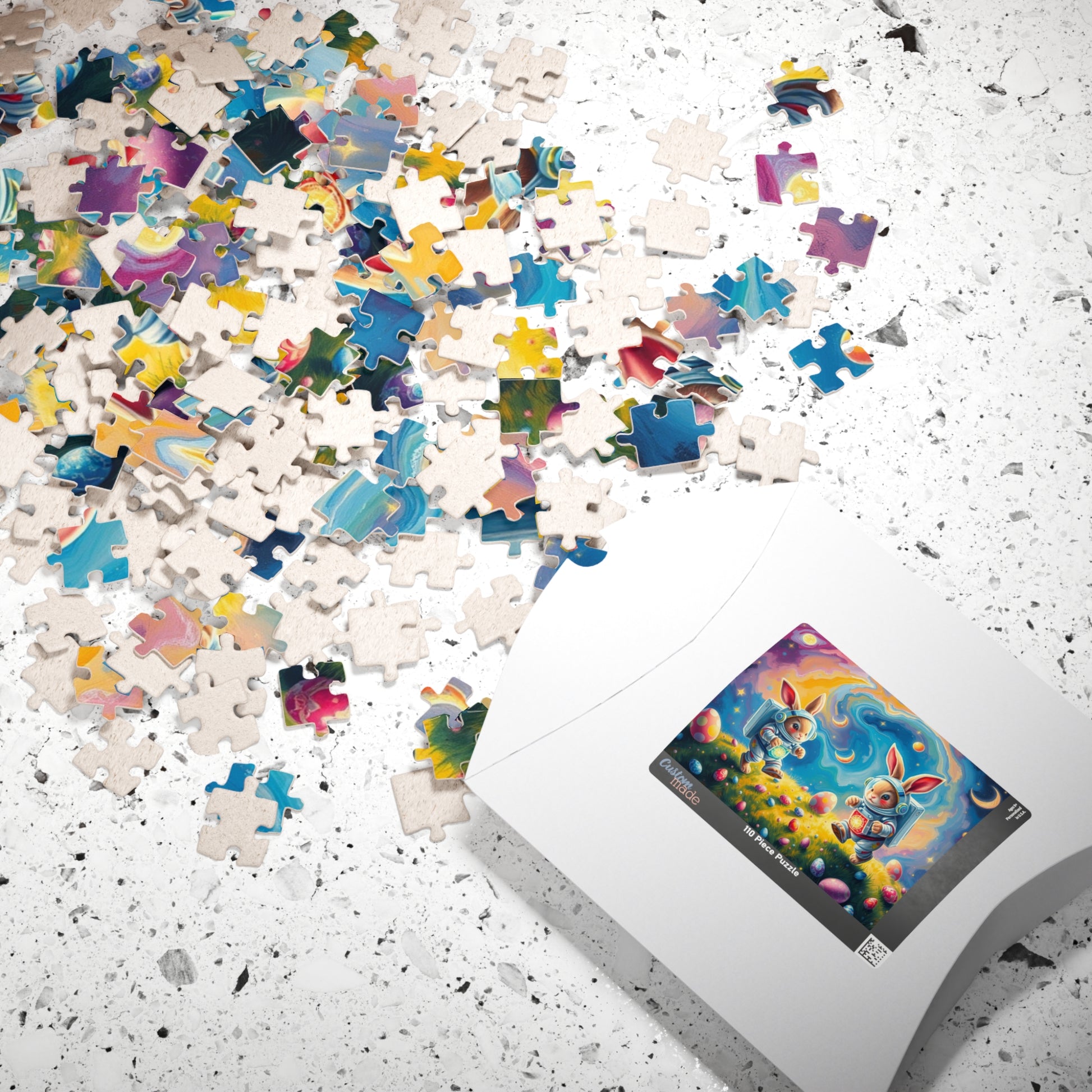 Space Bunny Jigsaw Puzzle - Whimsical Fun Family Activity or Solo Fun, Perfect Gift for Easter Puzzle The Puzzle Chest