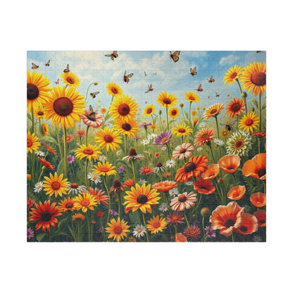 Bright Floral Puzzle | Nature Lovers Gift, 110-1014 Piece Botanical Adult Jigsaw Puzzle, Gift for Flower Enthusiast, Quiet Leisure Activity 520 pcs (Horizontal) Puzzle The Puzzle Chest