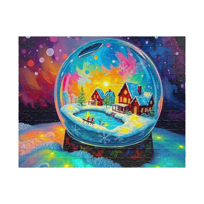 Snow Globe World Jigsaw Puzzle, Winter Gift for Family Game Night, Holiday Fun, or Cozy Nights In, Seasonal Brain Teaser 110-1014 Pieces