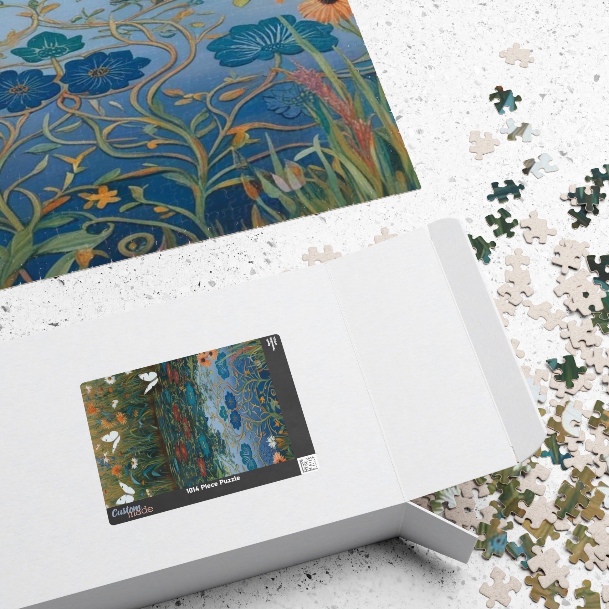 Nature-Inspired Puzzle with Butterflies, Eco-Friendly Jigsaw Game, Gift for Nature Lover and Puzzle Enthusiast, Family Game Night, Art Decor Puzzle The Puzzle Chest