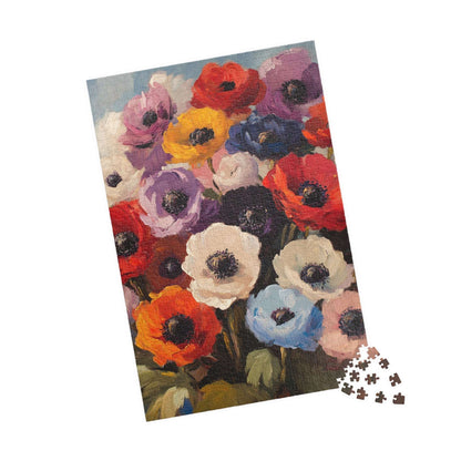 Colorful Anemone Bouquet Puzzle 110-1014 Piece | Floral Jigsaw Puzzle