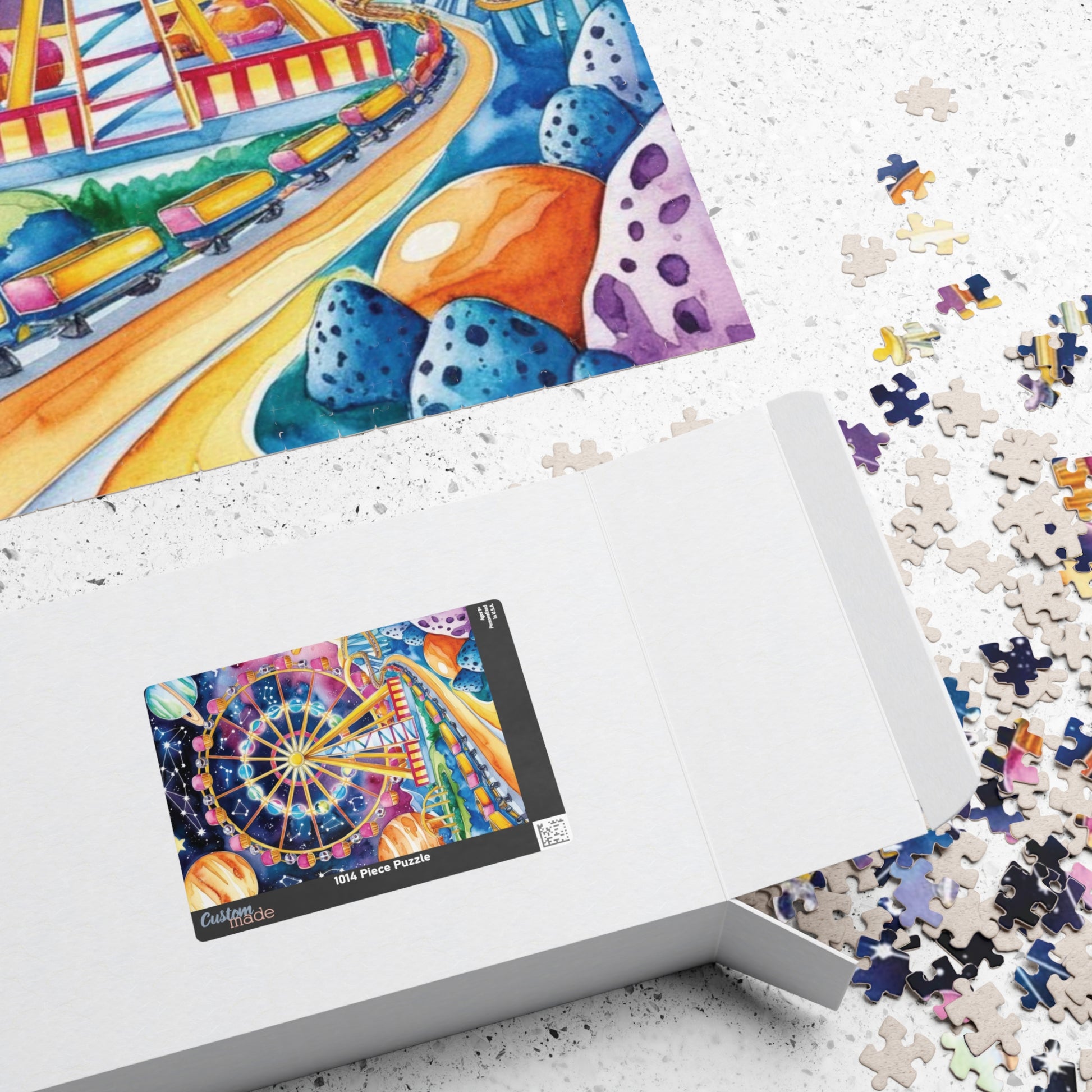 Jigsaw Puzzle - Surreal Carnival in Space, Trippy Design, 110 252 520 1014-piece, Fun Activity Adult Hobby, Family Game Night, Mindful Hobby Puzzle The Puzzle Chest